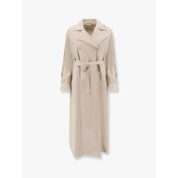 Ronco max mara sfilata coated linen trench