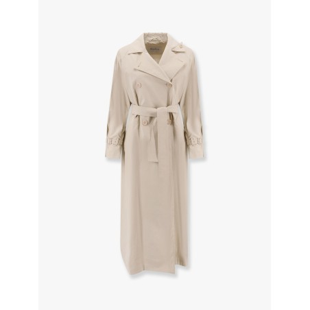 Ronco max mara sfilata coated linen trench
