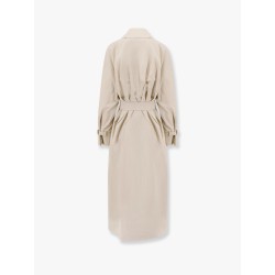 Ronco max mara sfilata coated linen trench