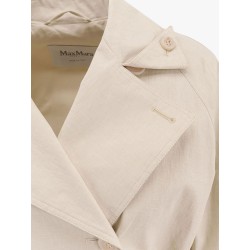 Ronco max mara sfilata coated linen trench