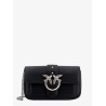 Love one pocket leather shoulder bag with love birds buckle