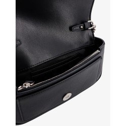 Love one pocket leather shoulder bag with love birds buckle