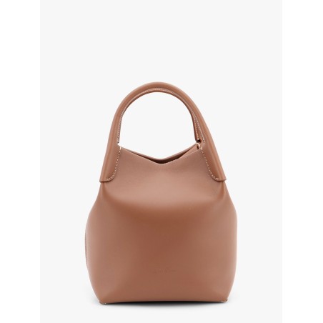 Bale small leather bucket bag with engraved logo