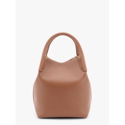 Bale small leather bucket bag with engraved logo