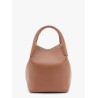 Bale small leather bucket bag with engraved logo
