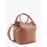 Bale small leather bucket bag with engraved logo