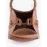 Bale small leather bucket bag with engraved logo