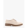 Suede lace-up shoe with contrasting midsole