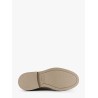 Suede lace-up shoe with contrasting midsole