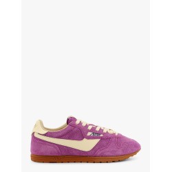 Windspin low-top suede and leather sneakers