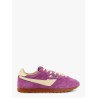 Windspin low-top suede and leather sneakers
