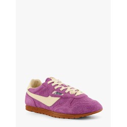 Windspin low-top suede and leather sneakers