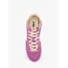 Windspin low-top suede and leather sneakers