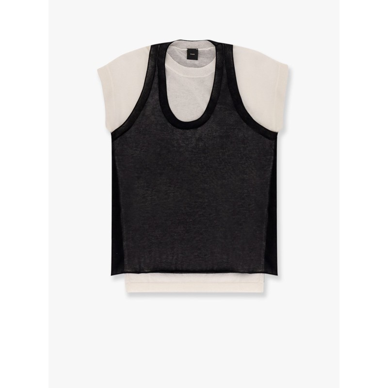 Mark cotton blend t-shirt with combined top
