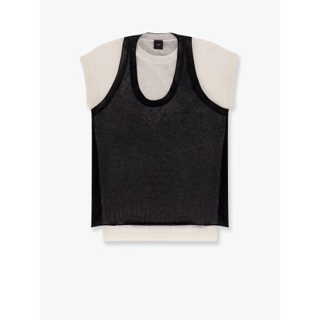 Mark cotton blend t-shirt with combined top