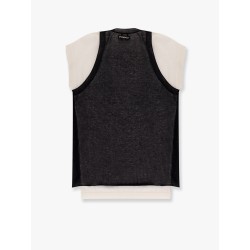 Mark cotton blend t-shirt with combined top