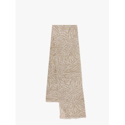 Ethnic print linen scarf