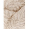 Ethnic print linen scarf