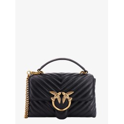 Matelassé leather handbag with iconic love birds buckle