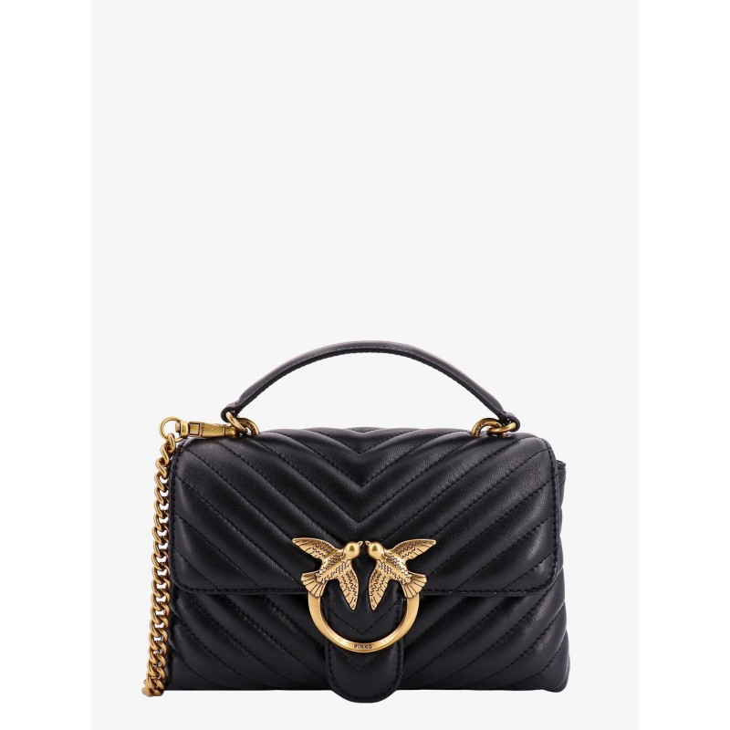 Matelassé leather handbag with iconic love birds buckle