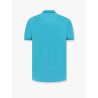 Cotton polo shirt with embroidered profiles