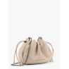 Mellow mini bucket bag in soft leather with precious chain