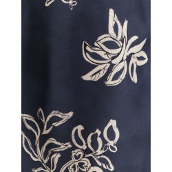 Cinzia silk trouser with floral print