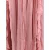 Long dress with bustier and rouches