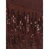Ibis satin and lace long dress
