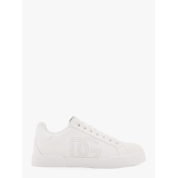 Portofino low-top leather sneakers with lateral monogram