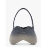 Double d shoulder denim bag