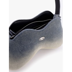 Double d shoulder denim bag