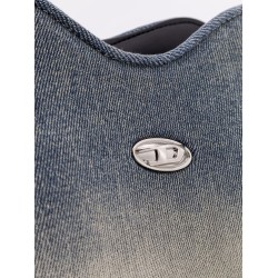 Double d shoulder denim bag