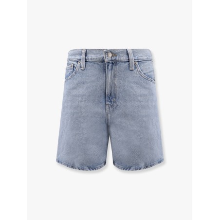 High baggy denim shorts