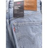 High baggy denim shorts