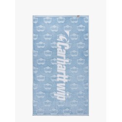 Heart train cotton beach towel with jacquard motif
