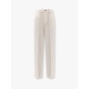 Wool wide leg trouser