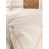 Wool wide leg trouser