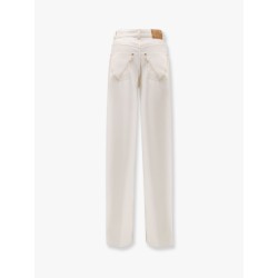 Wool wide leg trouser