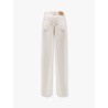 Wool wide leg trouser