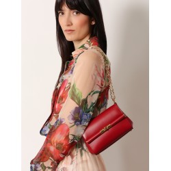 Mini marlene leather shoulder bag