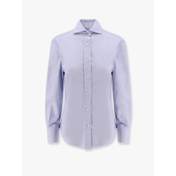 Classic cotton shirt with monili detail
