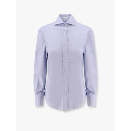 Classic cotton shirt with monili detail