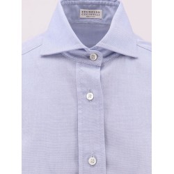 Classic cotton shirt with monili detail