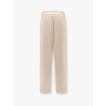 Pleated tailored wool blend trouser