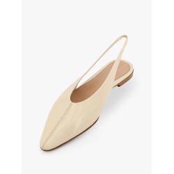 Sofia flat leather slingback
