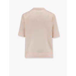 Jacquard silk shirt with ff chess motif