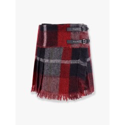 Check'n'dior madras mohair and wool kilt