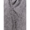 Draped-scarf alpaca blend sweater