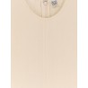 Woven stripe viscose and linen dress